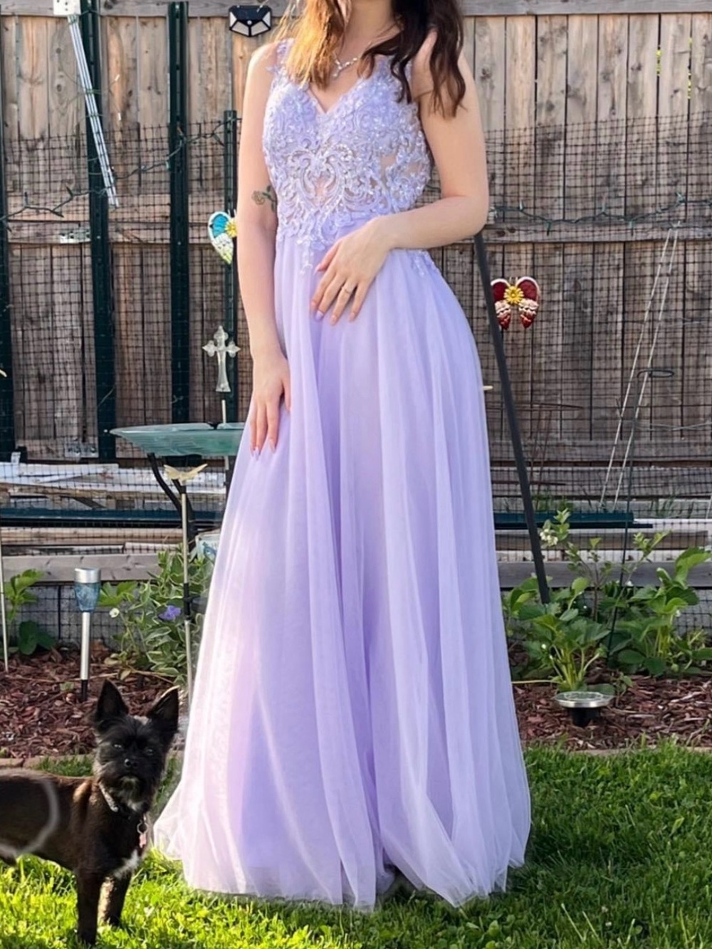 Aria Lavender Prom Gown